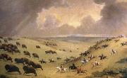 Paul Klee the buffalo hunt Sweden oil painting artist